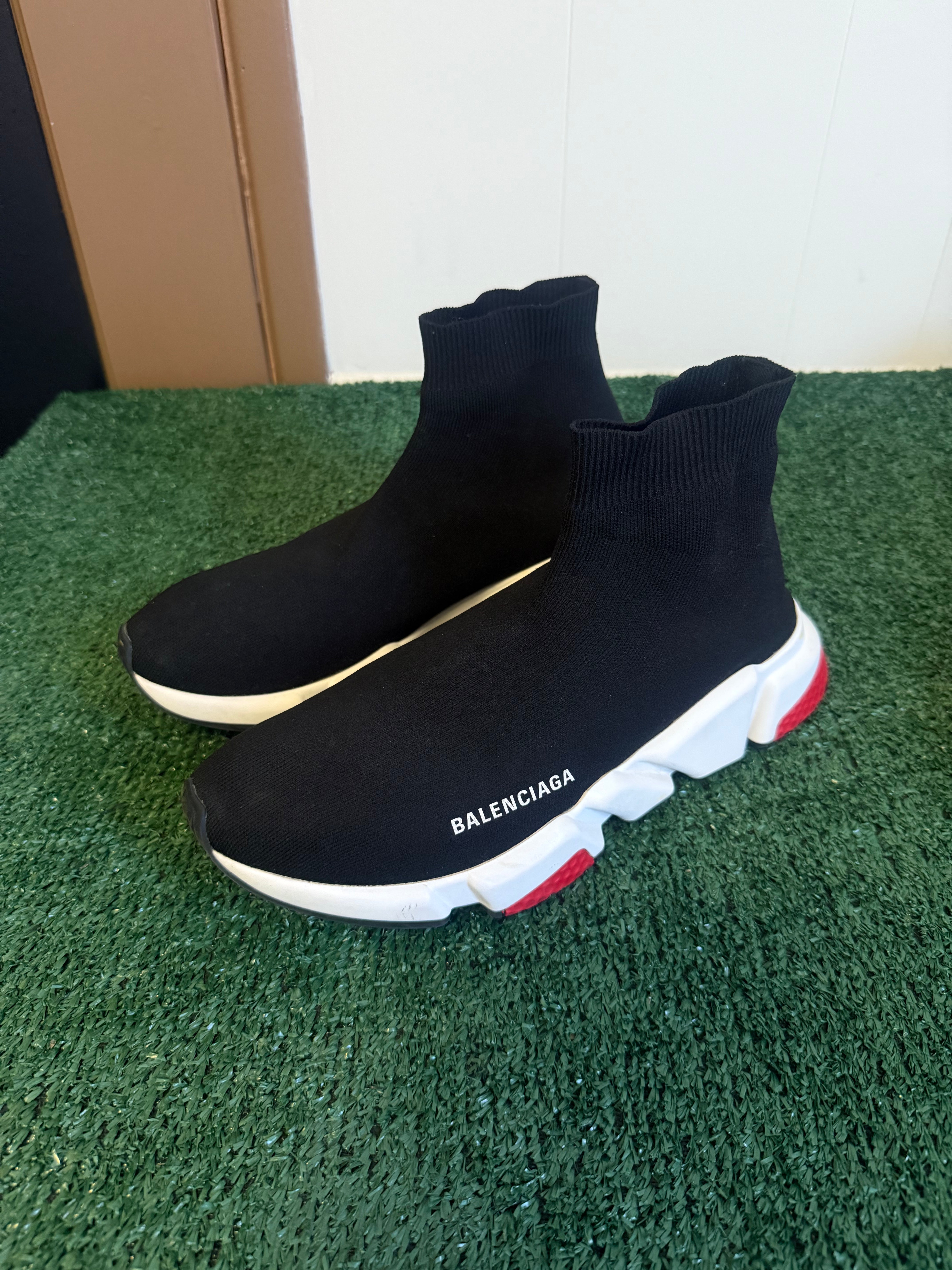 BALENCIAGA SOCK RUNNER RED BLK