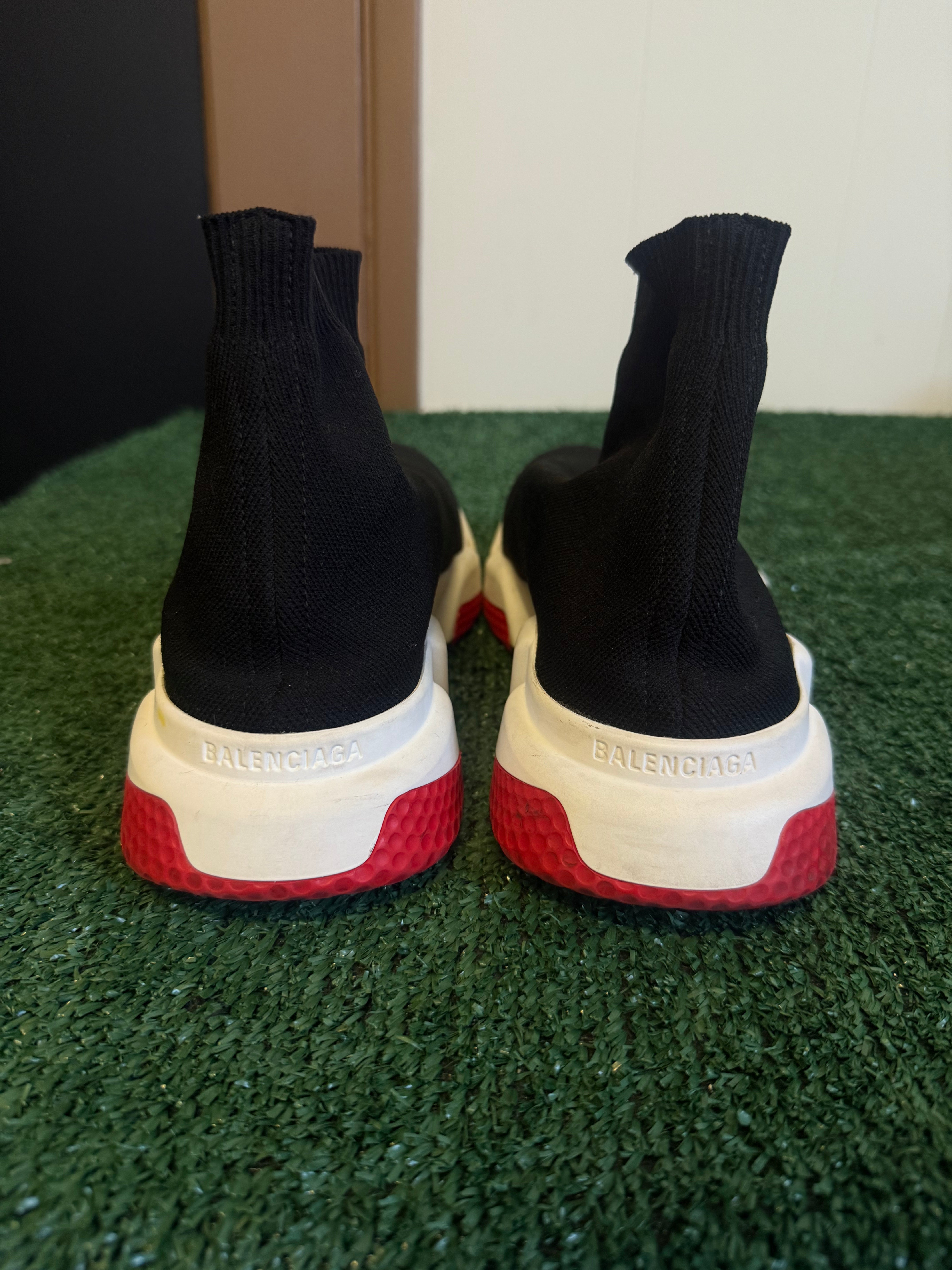BALENCIAGA SOCK RUNNER RED BLK