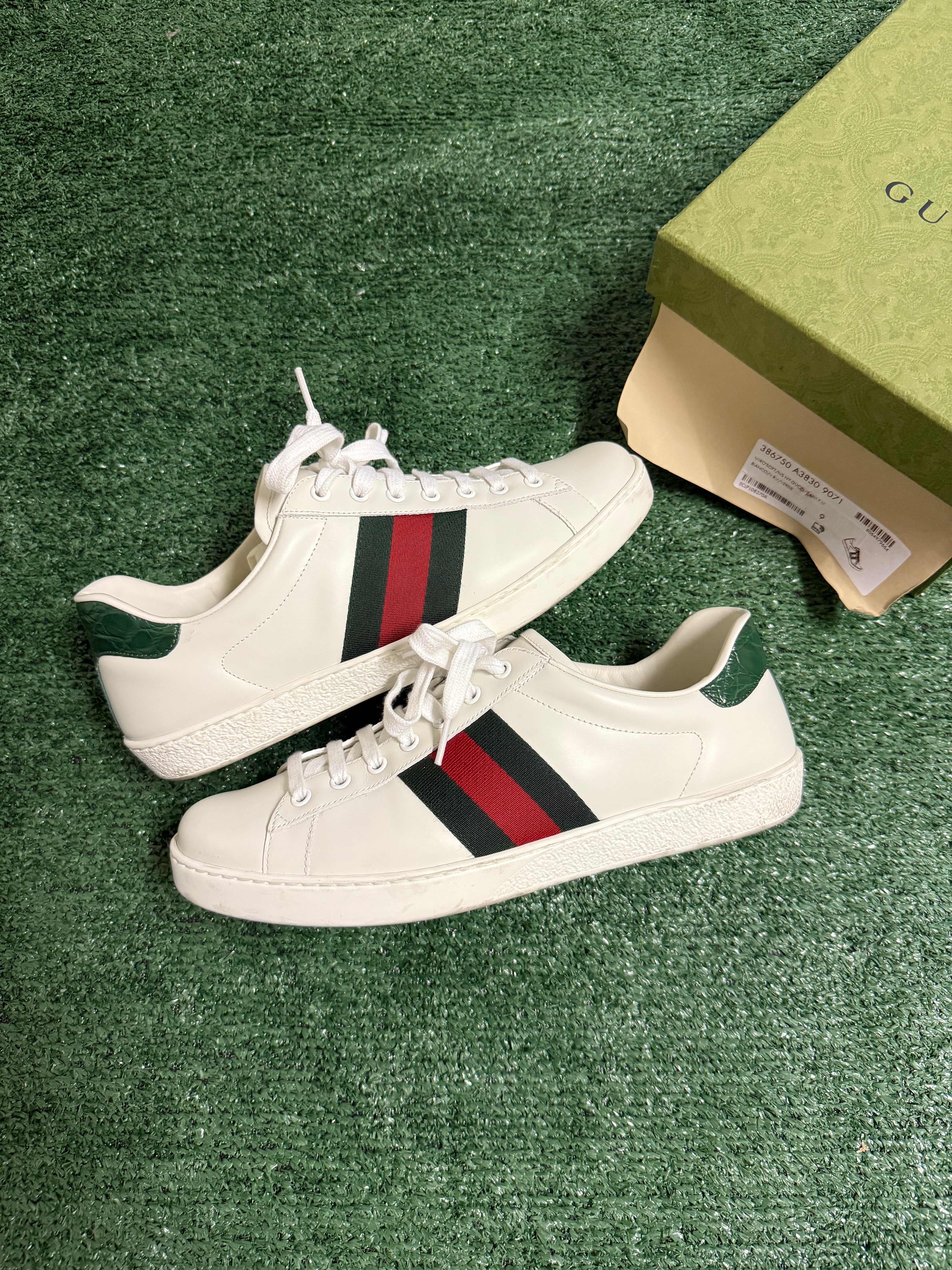 Gucci Ace Low White Red & Green