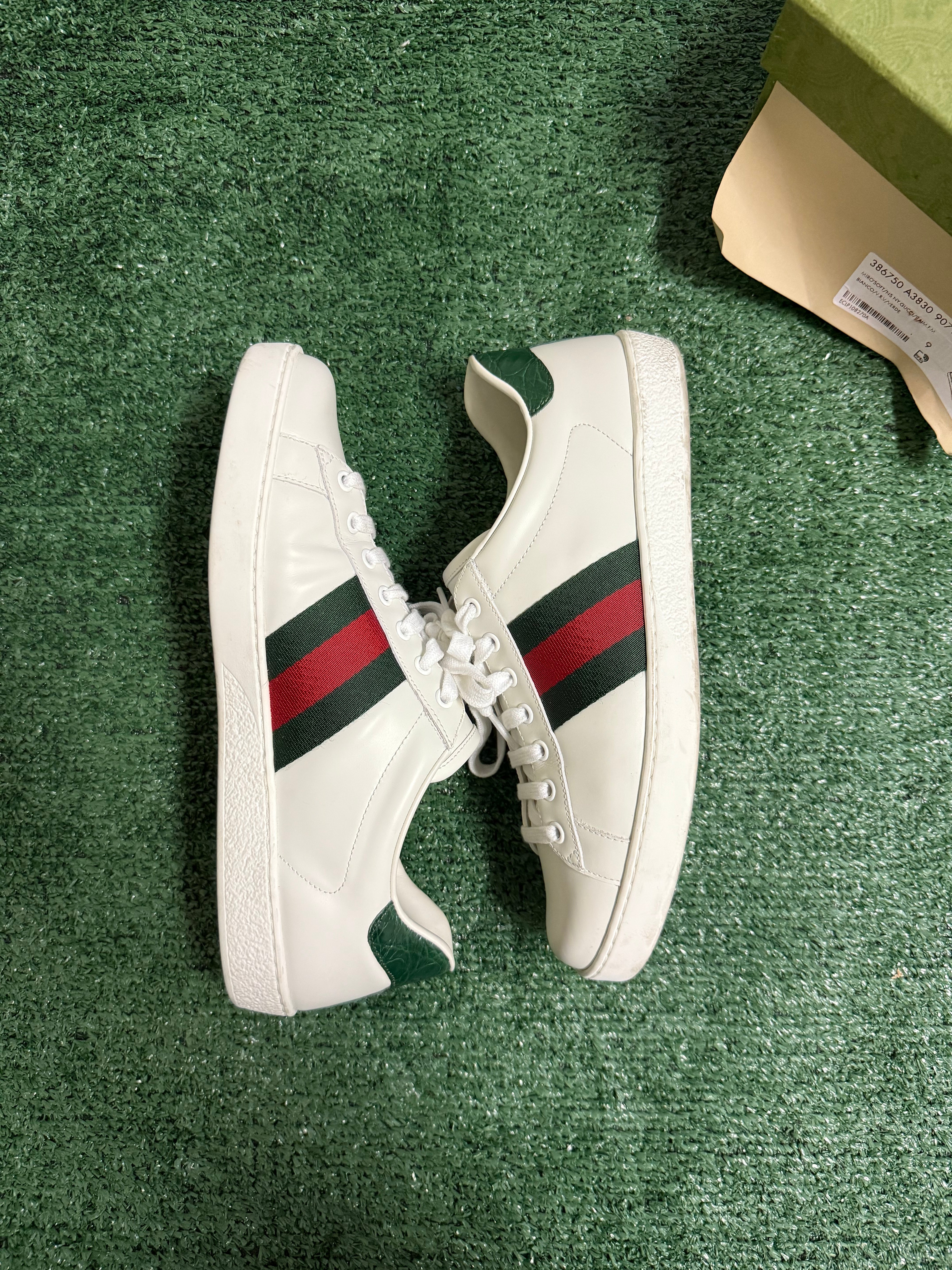 Gucci Ace Low White Red & Green