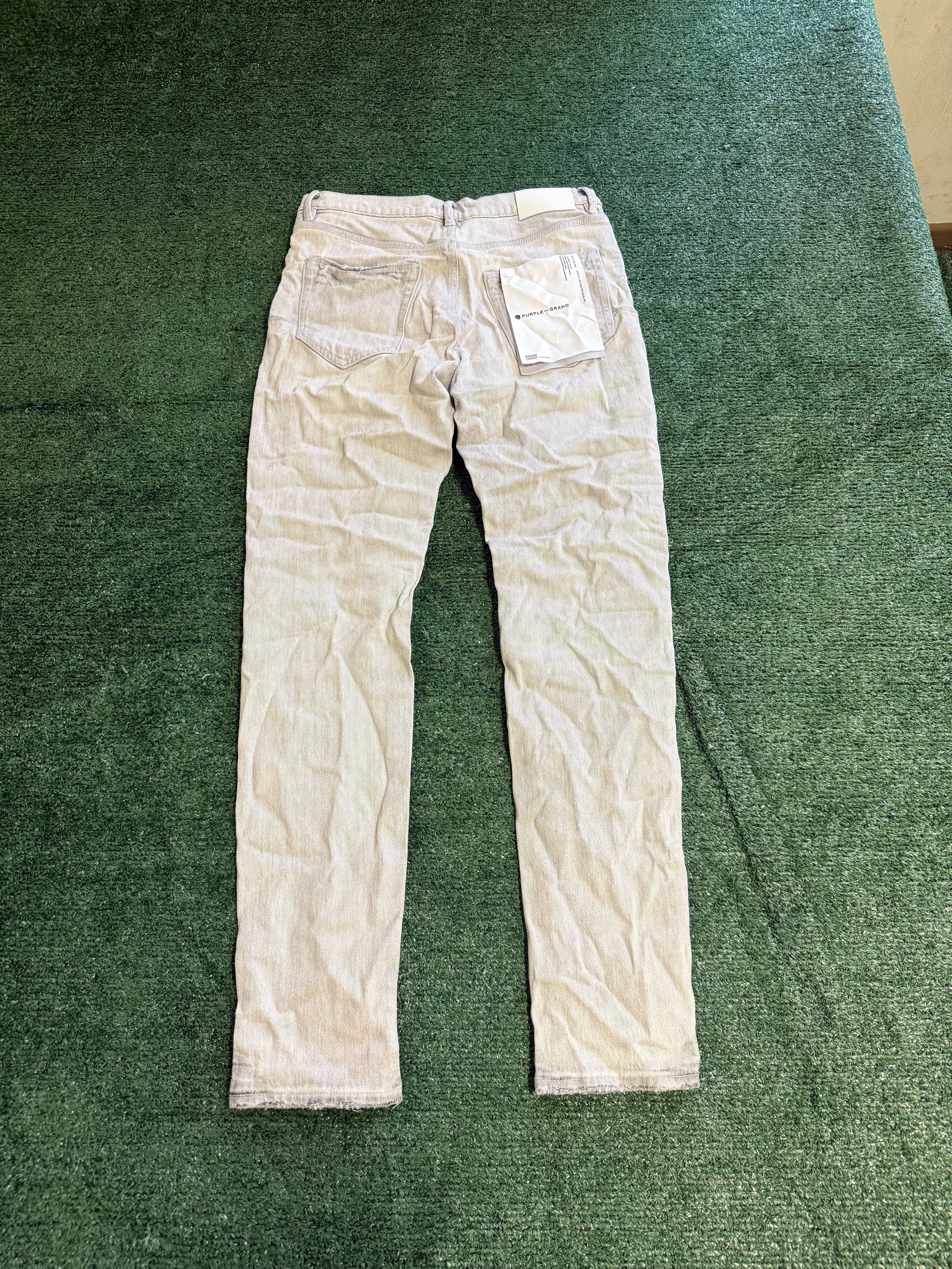 Purple Brand Skinny Coated Grey P001