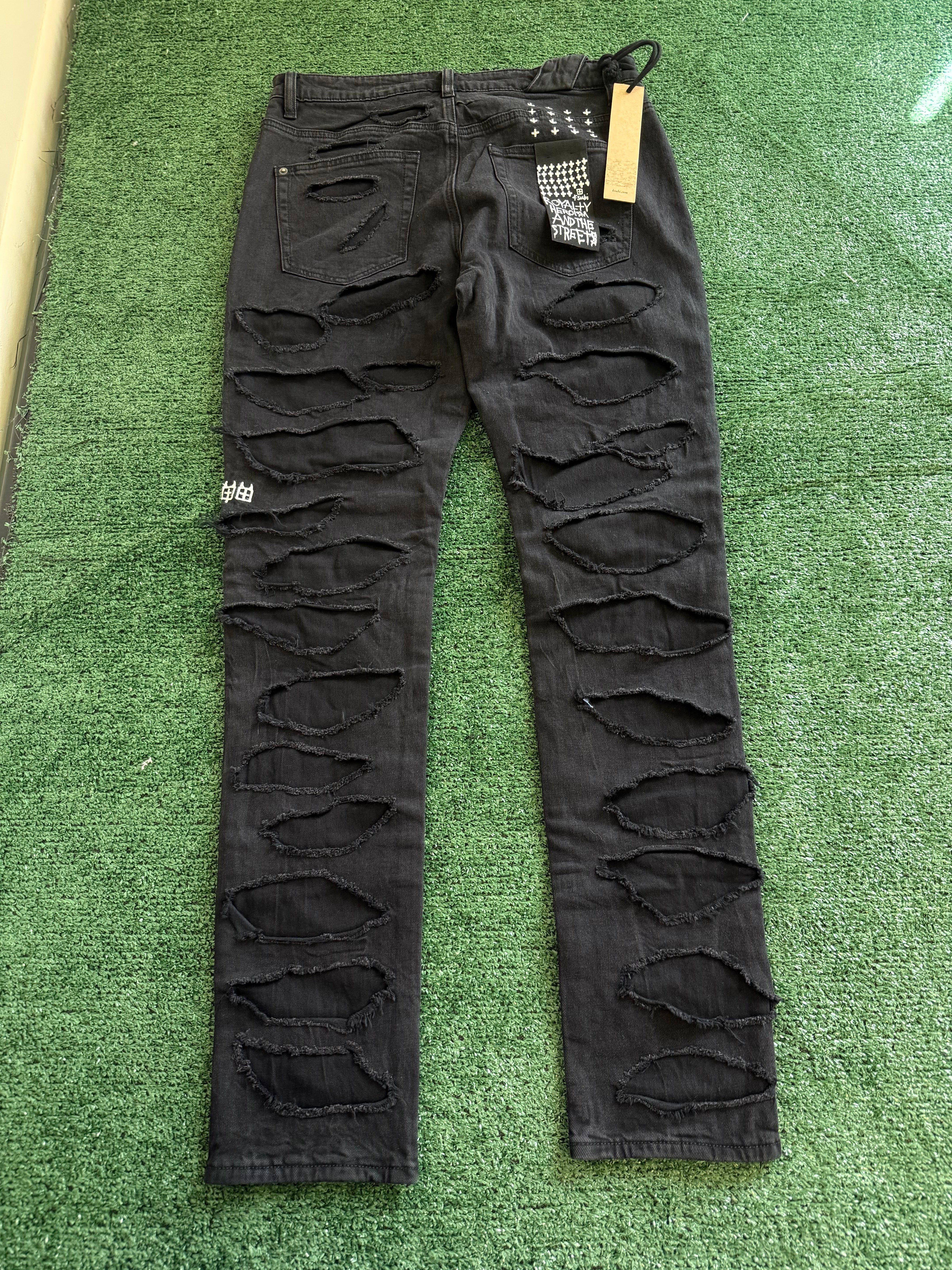 Ksubi Chitch Shredded Black