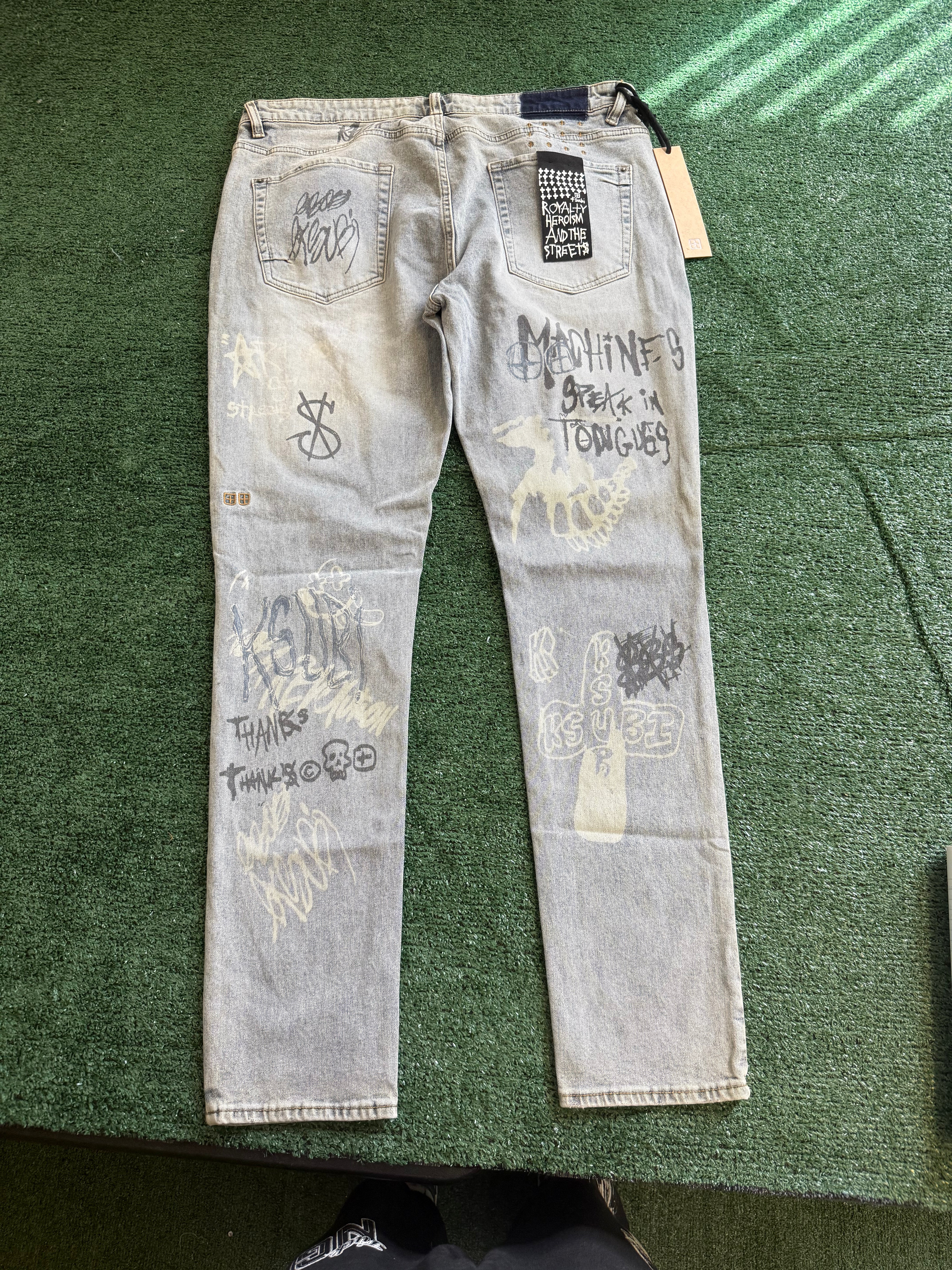 Ksubi Van Winkle Rogue Blue Graffiti