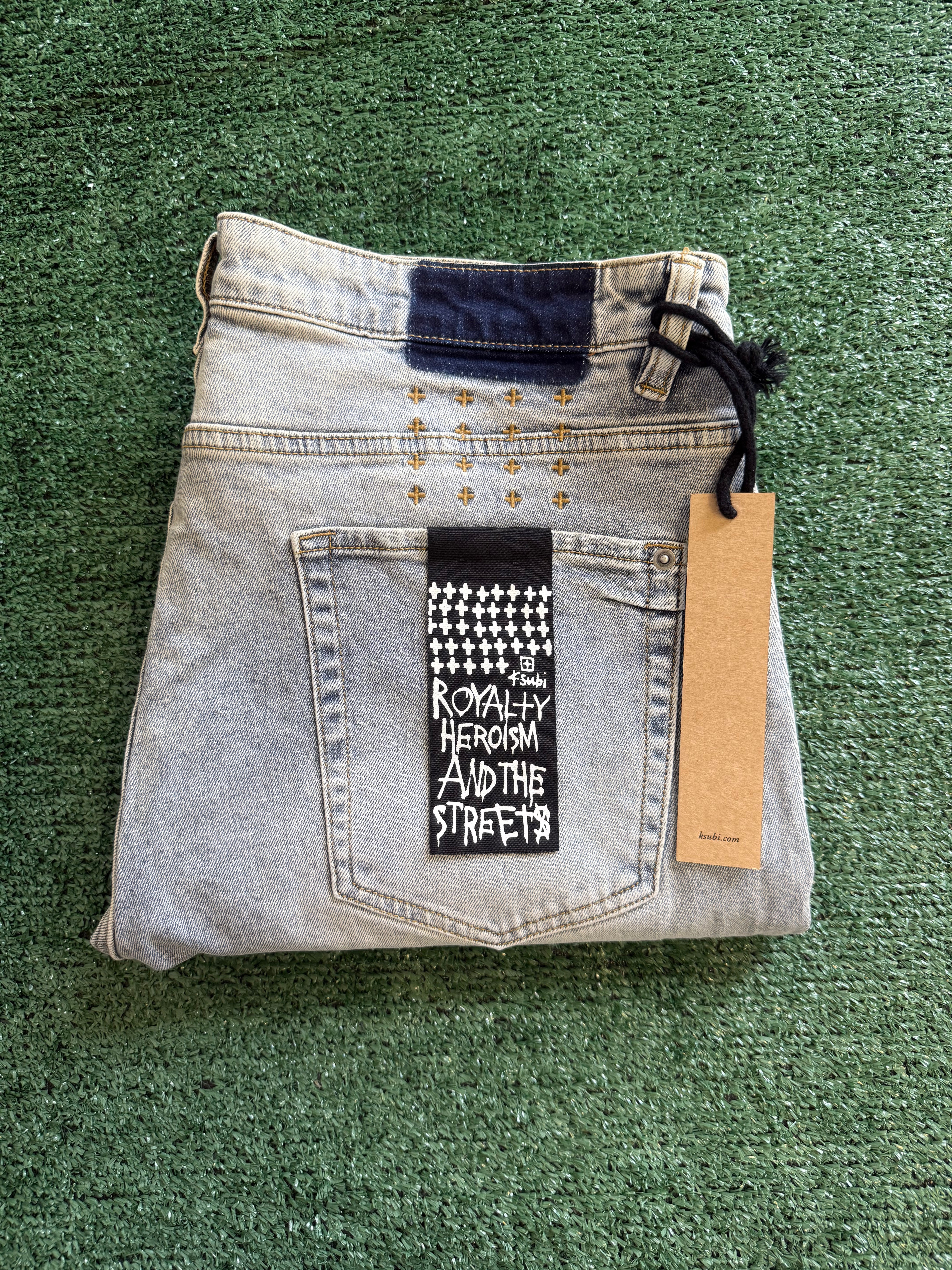 Ksubi Van Winkle Rogue Blue Graffiti