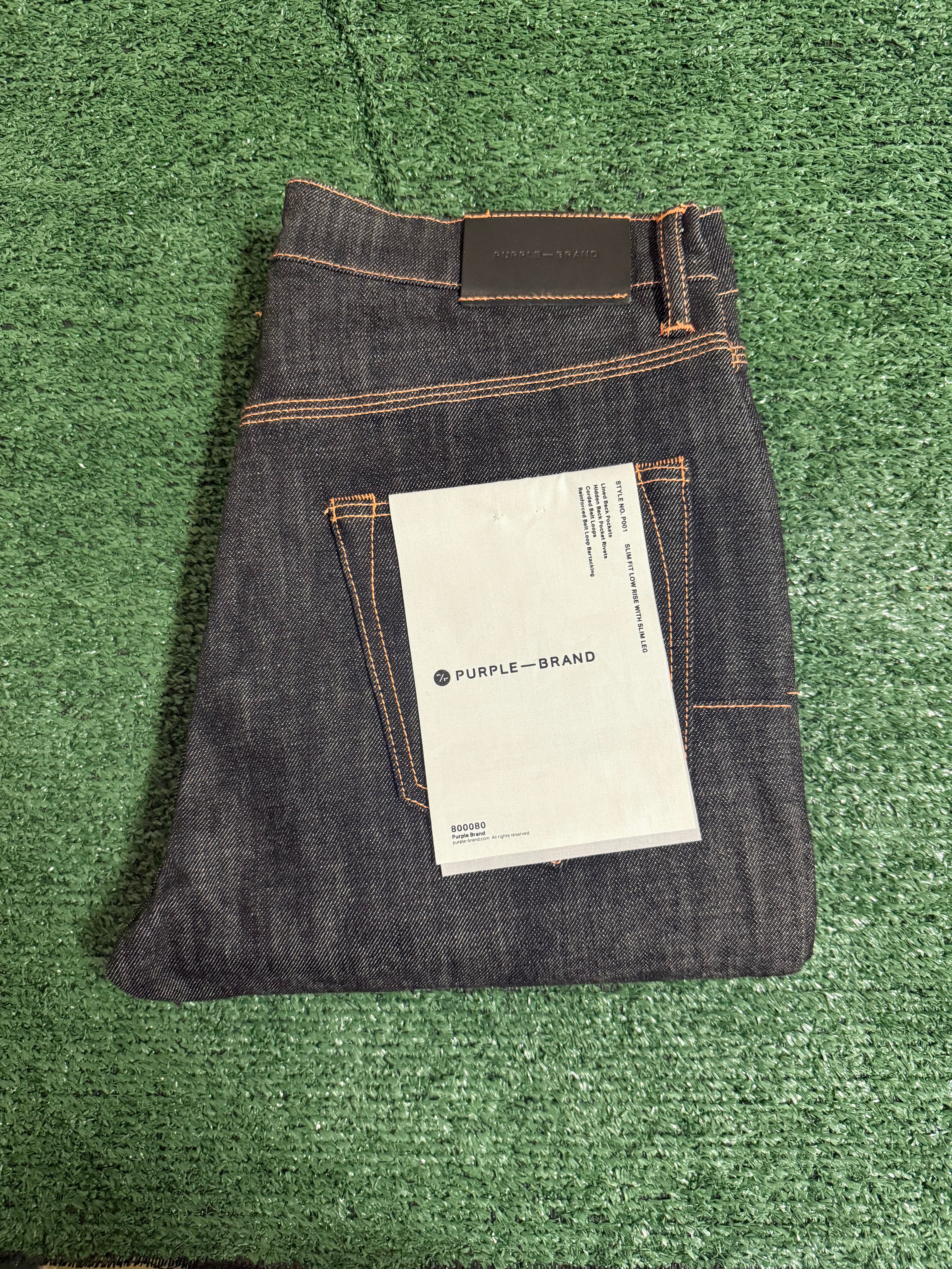 PURPLE ORANGE LINING DENIM P001