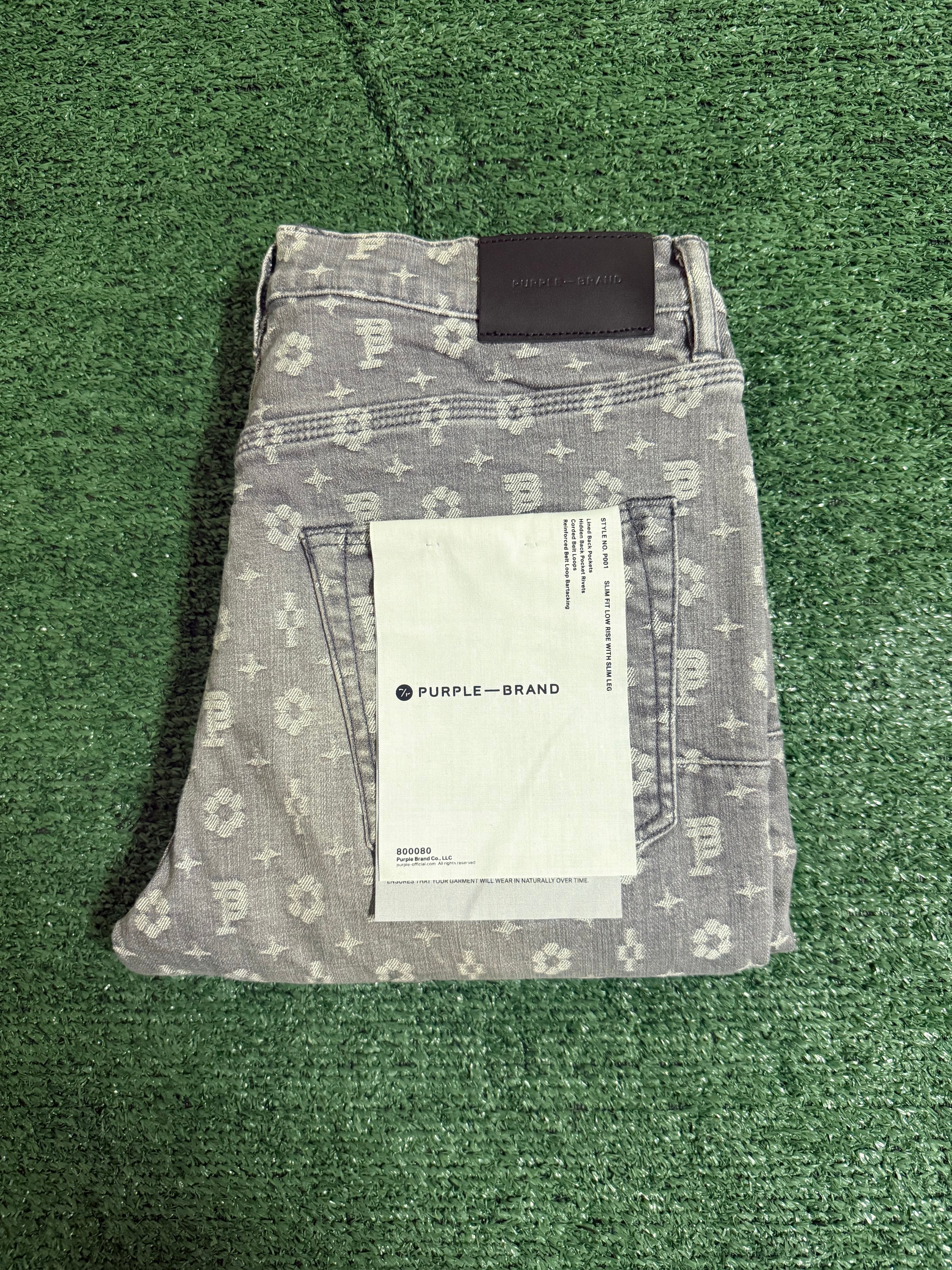 PURPLE GREY LOGO ALL OVER P001